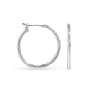 EarSense F495-1 20mm Thin Silver Hoop