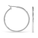 EarSense F495-2 25mm Silver Hoop