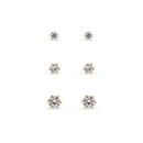 EarSense FA624 Cubic Zirconia Trio