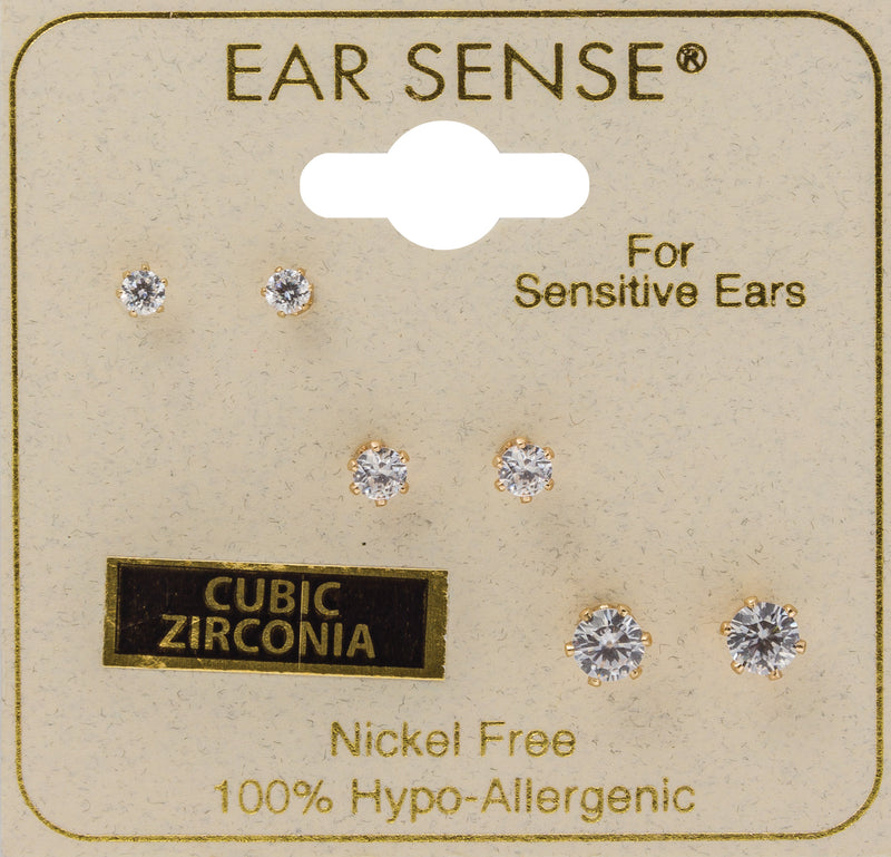 EarSense FA624 Cubic Zirconia Trio