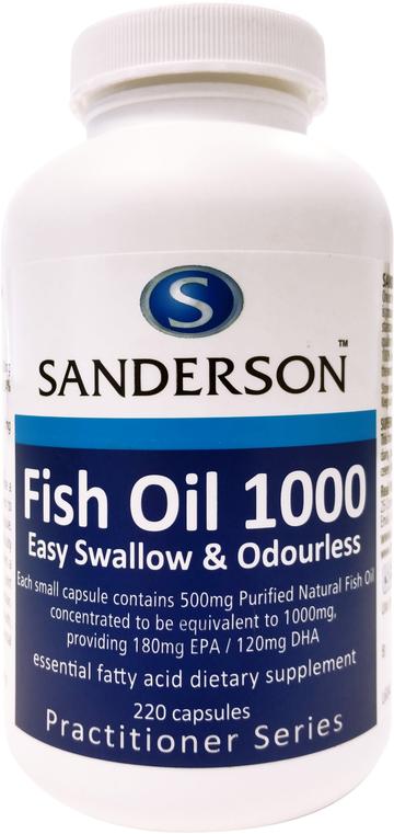 Sanderson Fish Oil 1000 220 Capsules