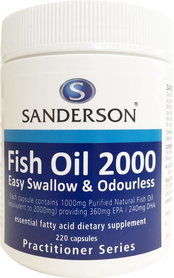 Sanderson Fish Oil 2000 220 Capsules