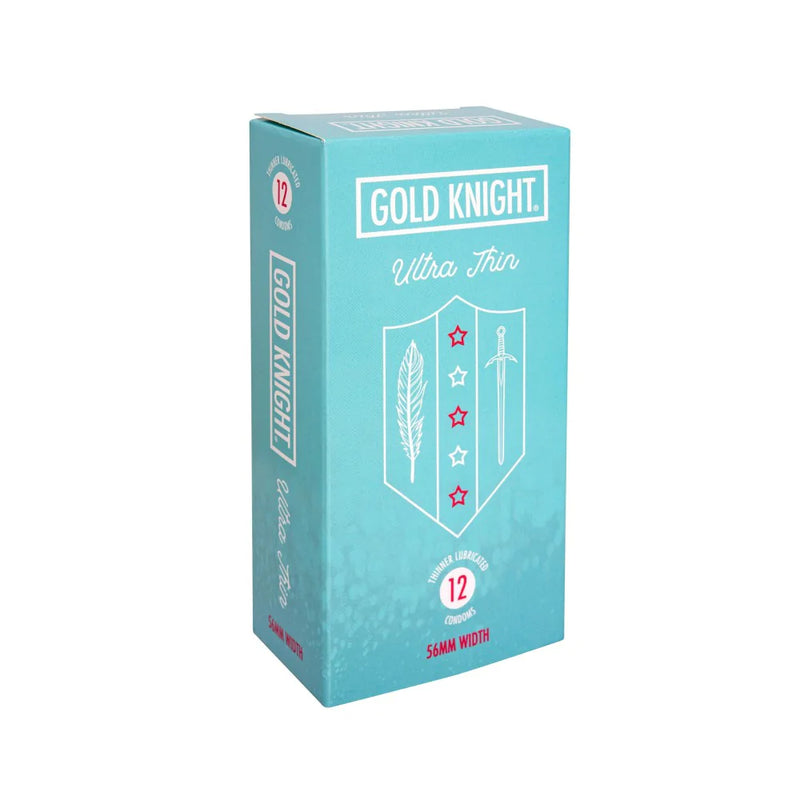 Gold Knight Condom 56mm Ultra Thin 12