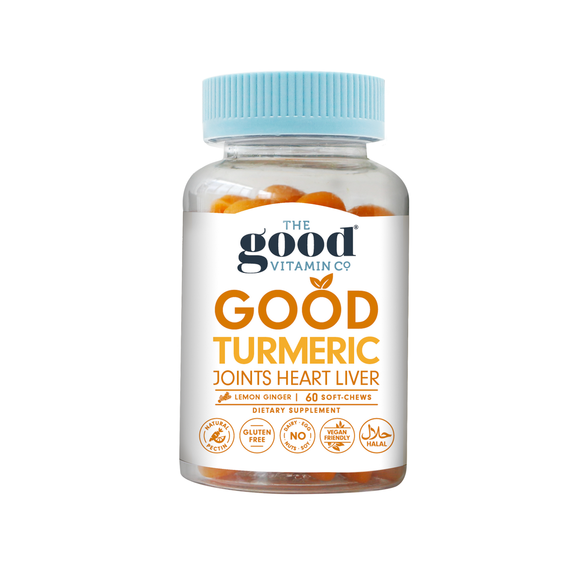 The Good Vitamin Co Good Turmeric Joints Heart Liver Chewables 60 Pack