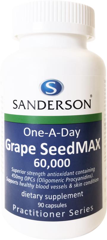 Sanderson GrapeSeed Max 60,000 90 Capsules