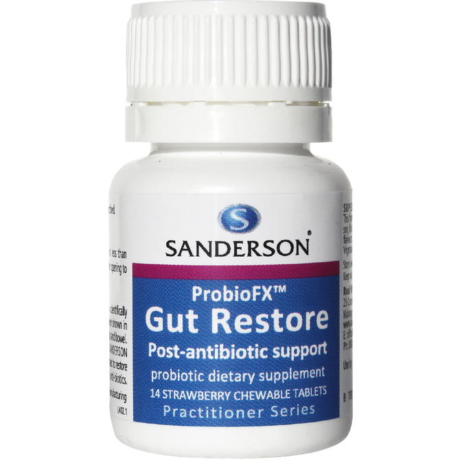 Sanderson ProbioFX Gut Restore Chewables 14 Tablets