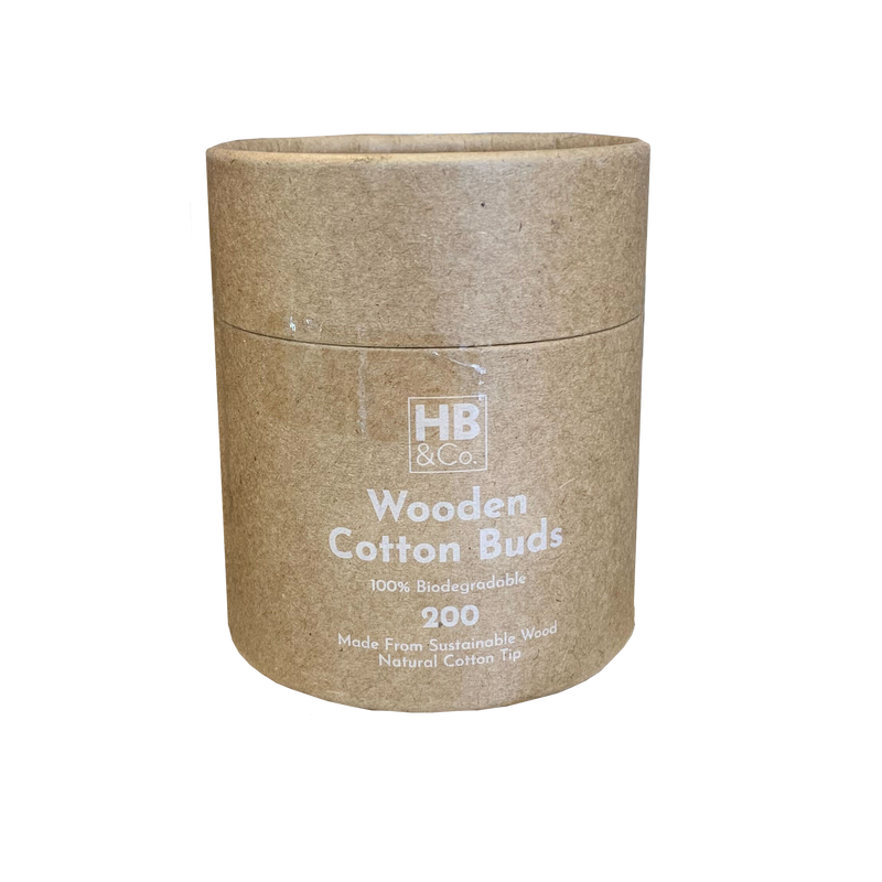 HB&Co. Cotton Buds Wooden 200pk