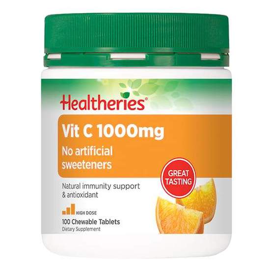 Healtheries Vit C 1000mg Chewables 100 Tablets