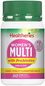 Healtheries Women's Multi with Probiotics One-A-Day 30 Tablets