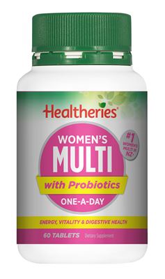 Healtheries Women's Multi with Probiotics One-A-Day 60 Tablets