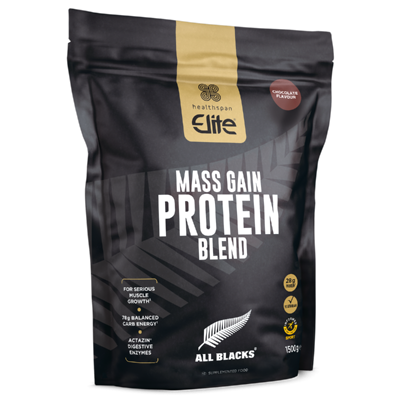 Healthspan Elite All Blacks Mass Gain Protein Blend - Chocolate 1500g