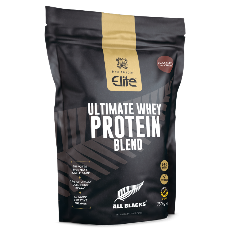 Healthspan Elite All Blacks Ultimate Whey Protein Blend Chocolate 750g