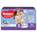 HUGGIES N/Pants U/Dry Sz5 Boy 30