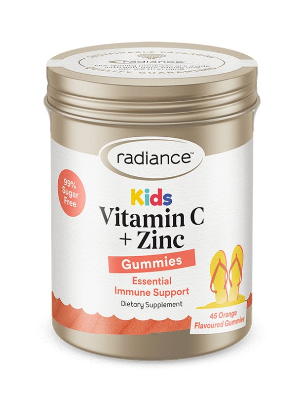 Radiance Kids Vitamin C + Zinc Gummies 45 Pack