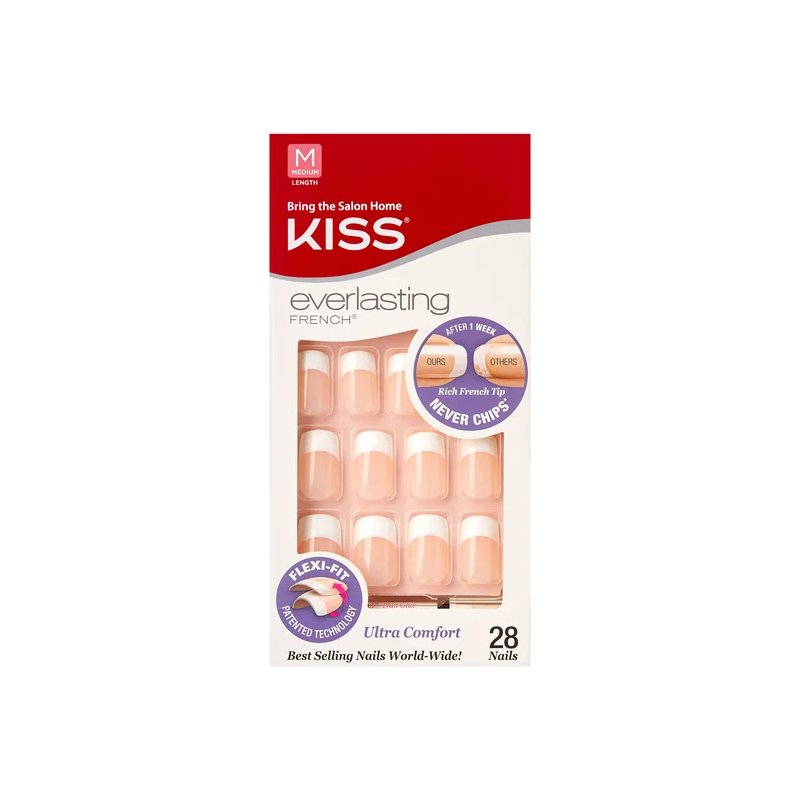 Kiss Everlasting French Infinite Medium Pink Nails