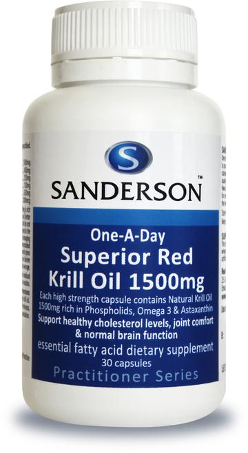 Sanderson Krill Oil 1500mg 30 Capsules