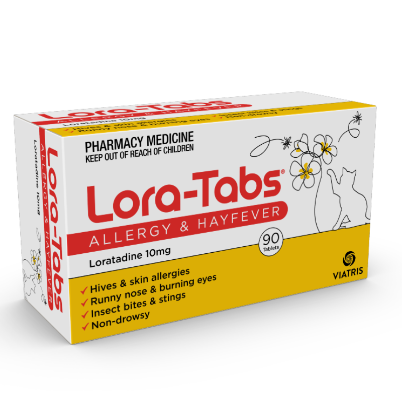 Lora-Tabs Allergy & Hayfever 10mg 90 Tablets [limited to 2 per order]