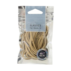 Mae Flat Elastics Blonde 12 Pack NZ - Bargain Chemist