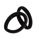 Mae Large Elastic Ponytailers Black 2 Pack NZ - Bargain Chemist