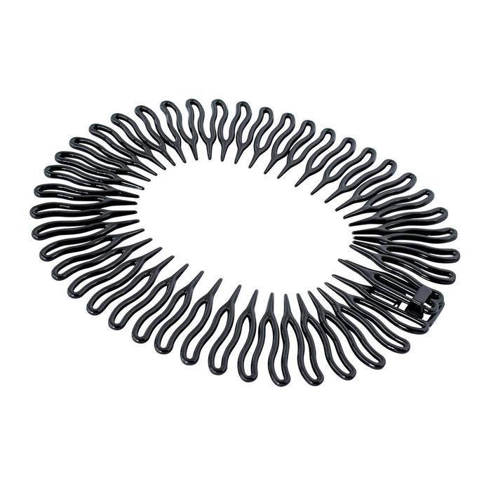 Mae Springcomb Headband Black NZ - Bargain Chemist