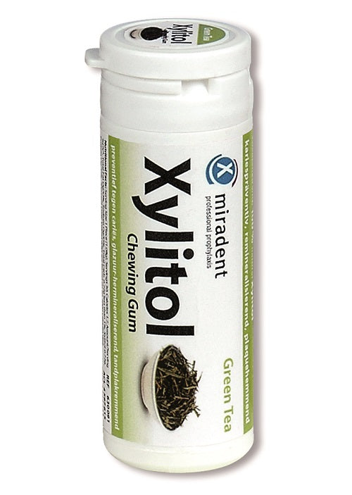 MIRADENT Xylitol Green Tea Gum 30