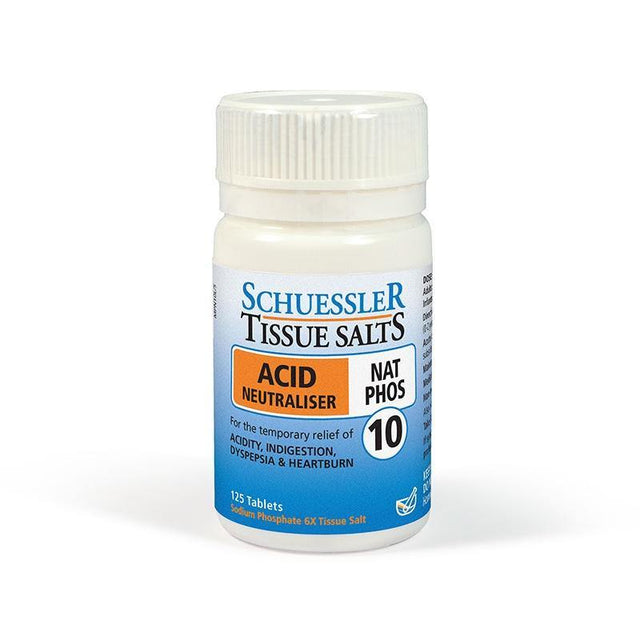 Schuessler Tissue Salts Nat Phos Acid Neutraliser 125 Tablets NZ - Bargain Chemist