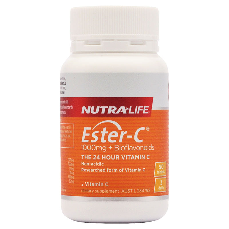 Nutra-Life Ester C + Bioflavonoids 1000mg 50 Tablets