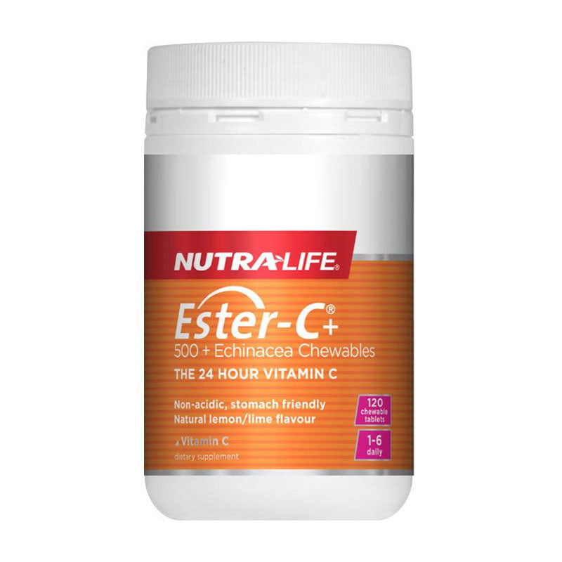 Nutra-Life Ester C 500mg Echinacea Chewables 120 Tablets