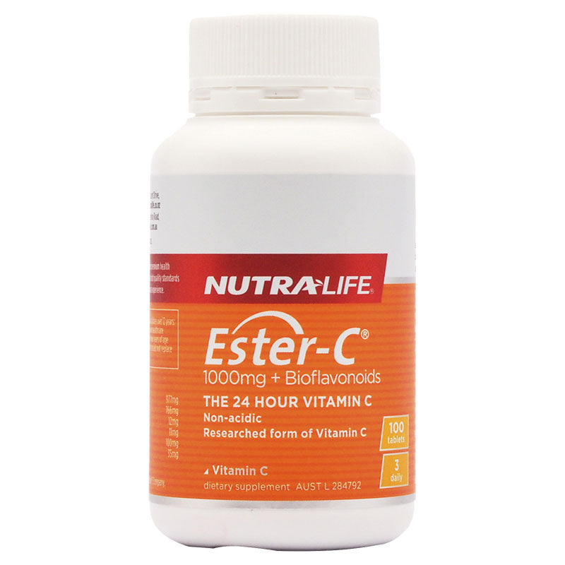 Nutra-life Ester C 1000mg + Bioflavonoids 100 Tablets