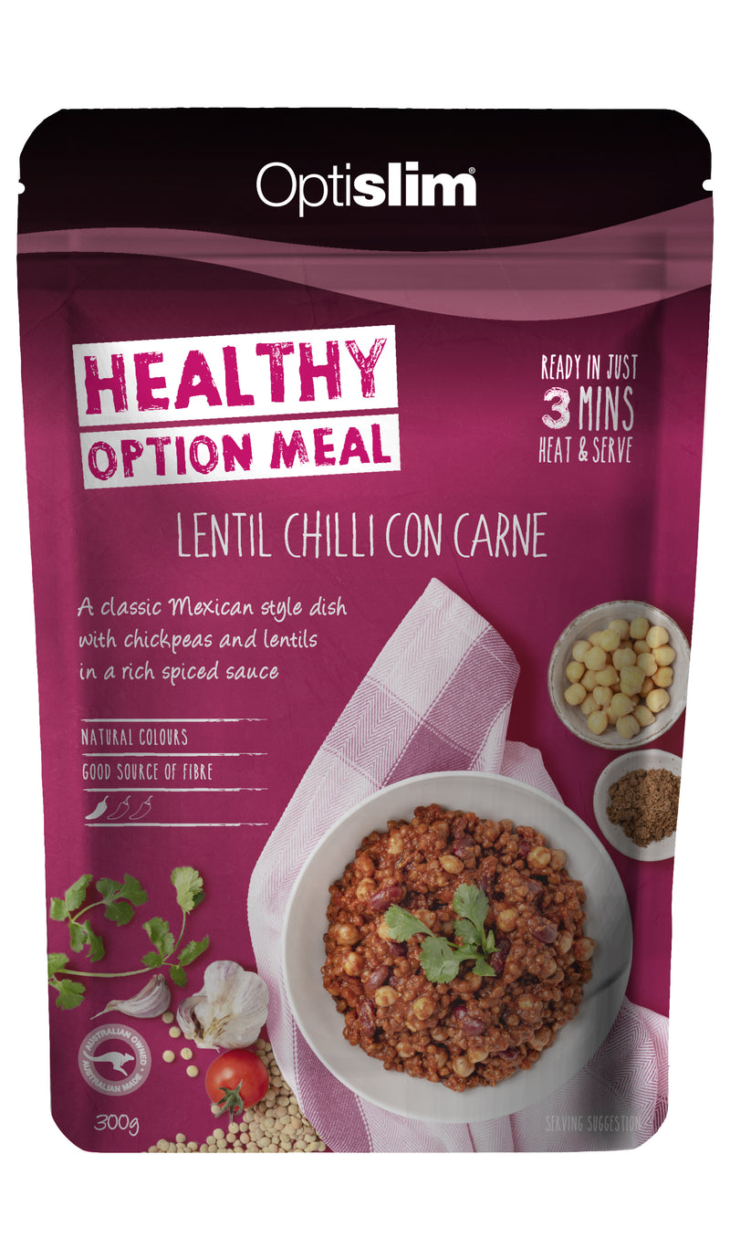 Optislim Healthy Option Meal Lentil Chilli Con Carne 300g