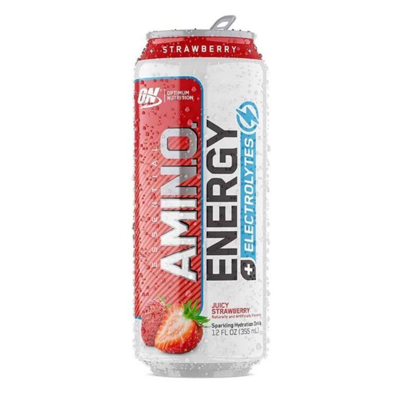Optimum Nutrition Amino Energy + Electrolytes Sparkling Strawberry 355ml NZ - Bargain Chemist