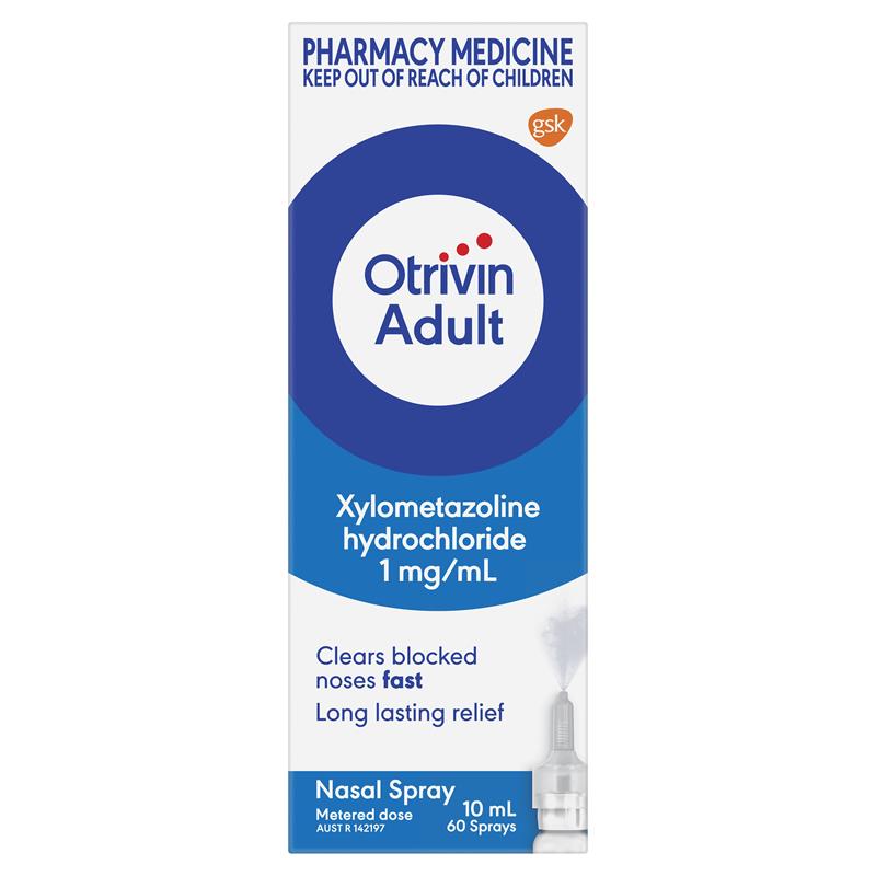Otrivin Adult Nasal Decongestant Spray 10 mL