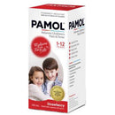 Pamol All Ages Childrens Paracetamol Liquid Strawberry 200ml