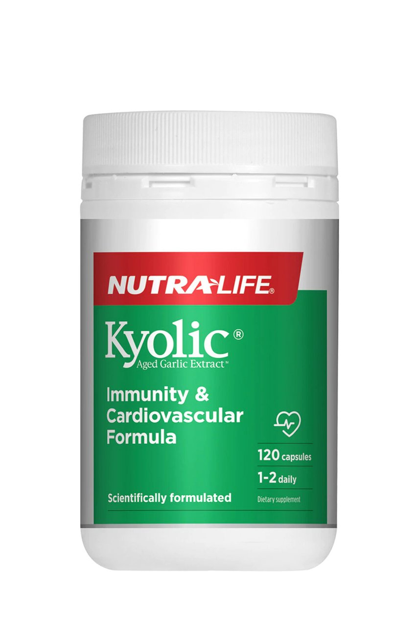 Nutra-Life Kyolic Aged Garlic Extract Heart & Cholesterol Formula 120 Capsules - Foto 3