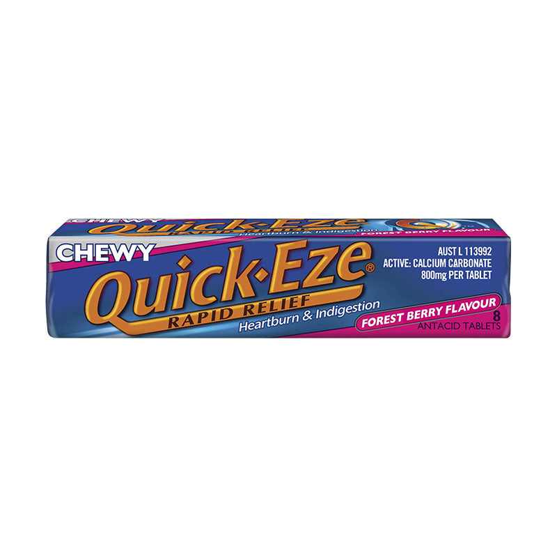 Quick-Eze Chewy Forest Berry 8 Tablets