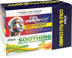 ETHICS Cold/Flu Day&Night +Lozenges Combo
