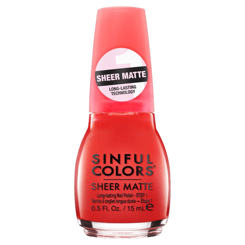 Sinful Colors Sheer Matte Nail Polish Ruby Tutu