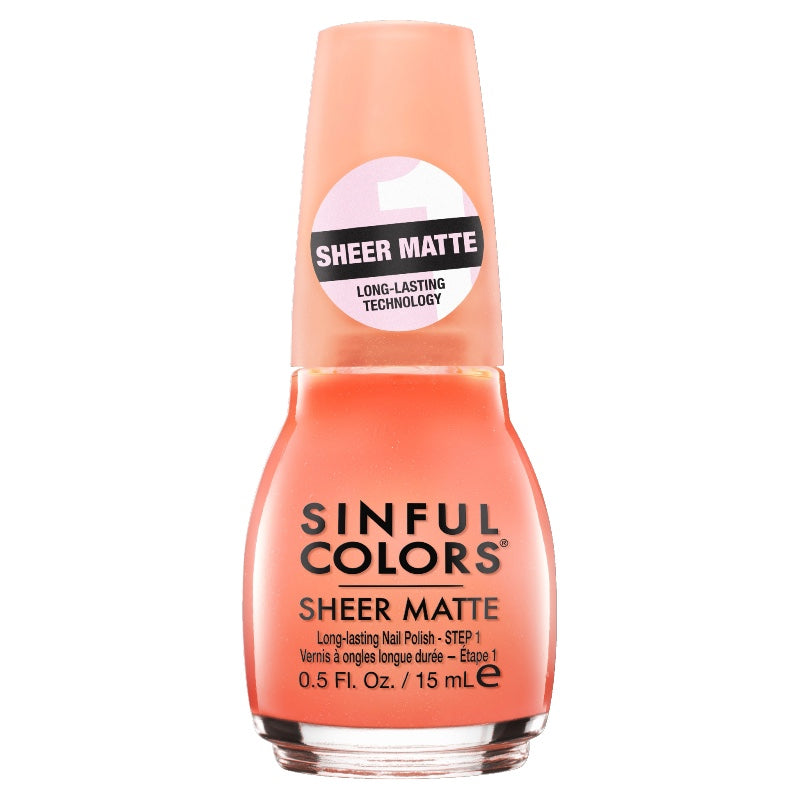 Sinful Colors Sheer Matte Nail Polish Hot & Hazy