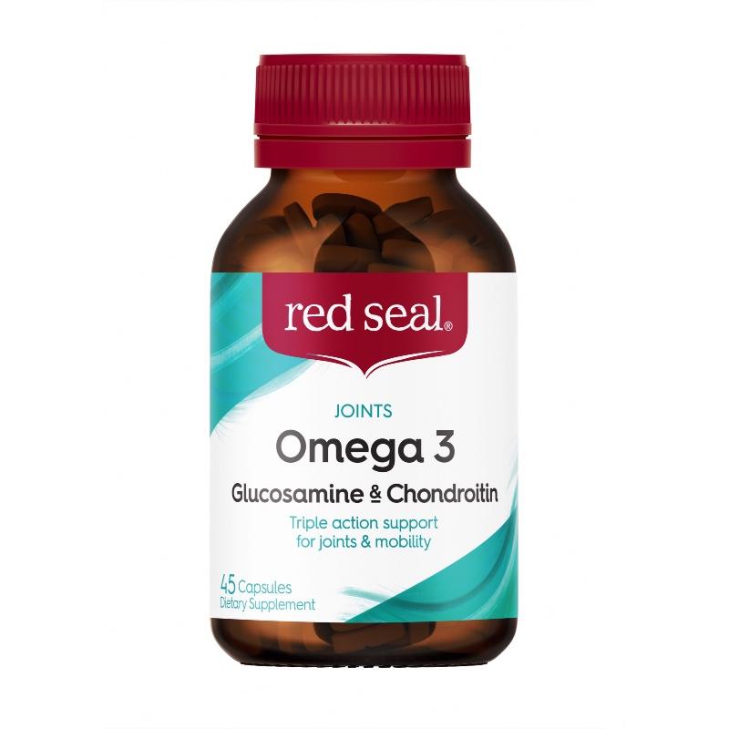 Red Seal Omega 3 Glucosamine & Chondroitin 45 Capsules