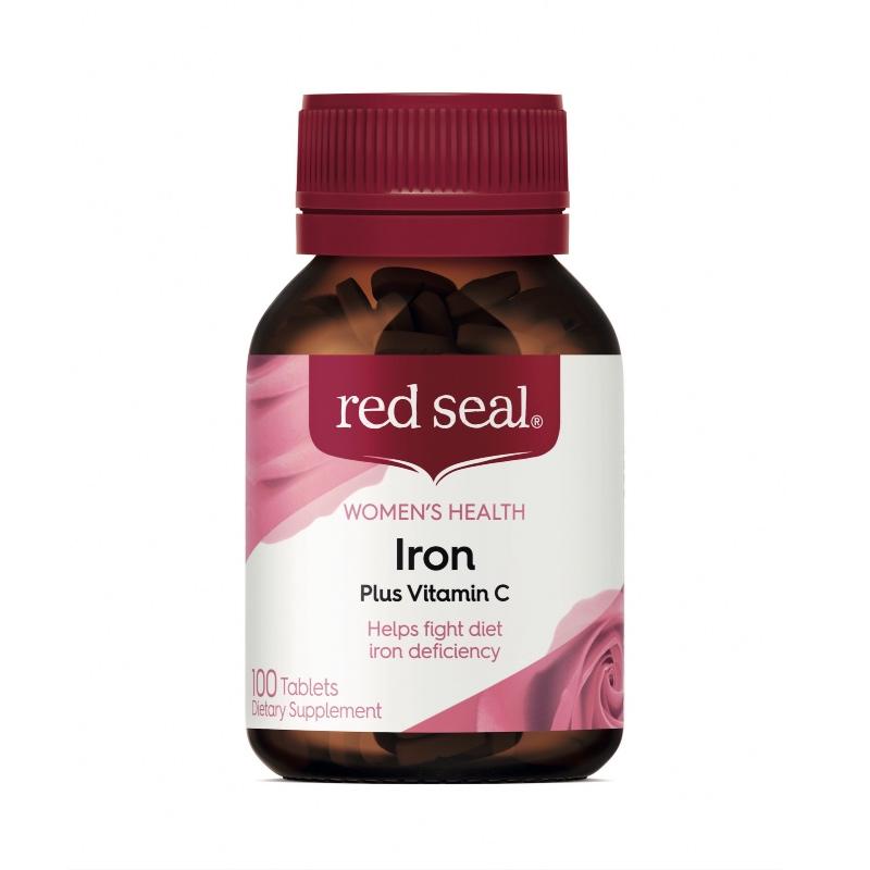 Red Seal Iron Plus Vitamin C 100 Tablets