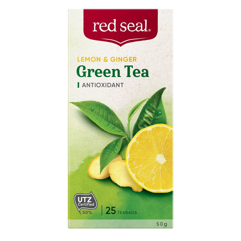 Red Seal Lemon & Ginger Green Tea 25 Pack