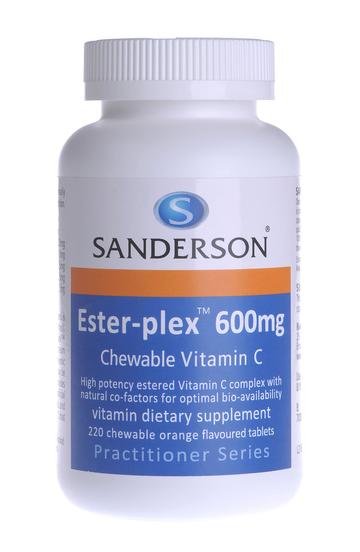 Sanderson Ester-plex 600mg Vitamin C Chewables 220 Tablets
