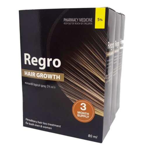 Regro Hair Growth Triple Pack 3 x 80ml NZ - Bargain Chemist