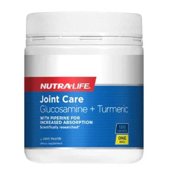 Nutra-Life Joint Care 1/Day Glucosamine +Turmeric 120 capsules