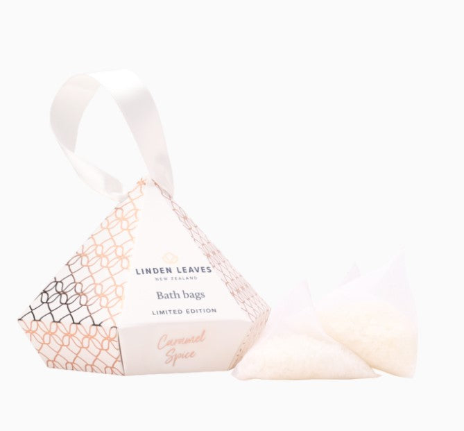 Linden Leaves Bath Bags Caramel Spice 3pc Gift Set