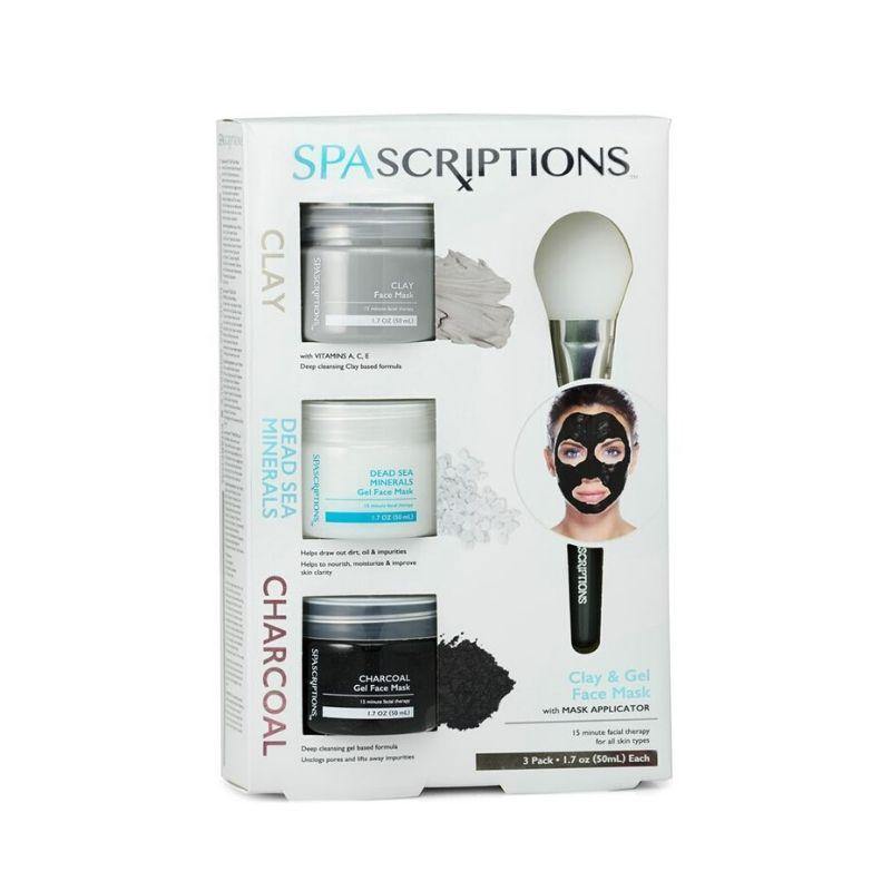 SpaScriptions Clay, Dead Sea Minerals & Charcoal Face Mask Pack 150ml NZ - Bargain Chemist