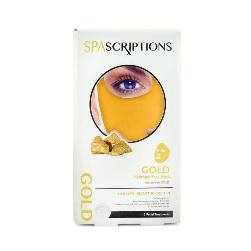 SpaScriptions Hydrogel Gold Face Mask 3 Treatments NZ - Bargain Chemist