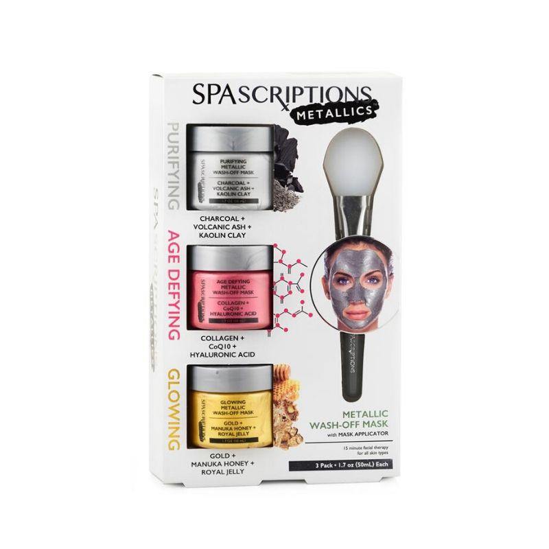 SpaScriptions Purifying, Age Defying & Glowing Metallics Face Mask Pack 150ml NZ - Bargain Chemist