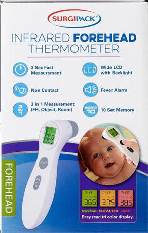 Surgipack Infrared Forehead Thermometer