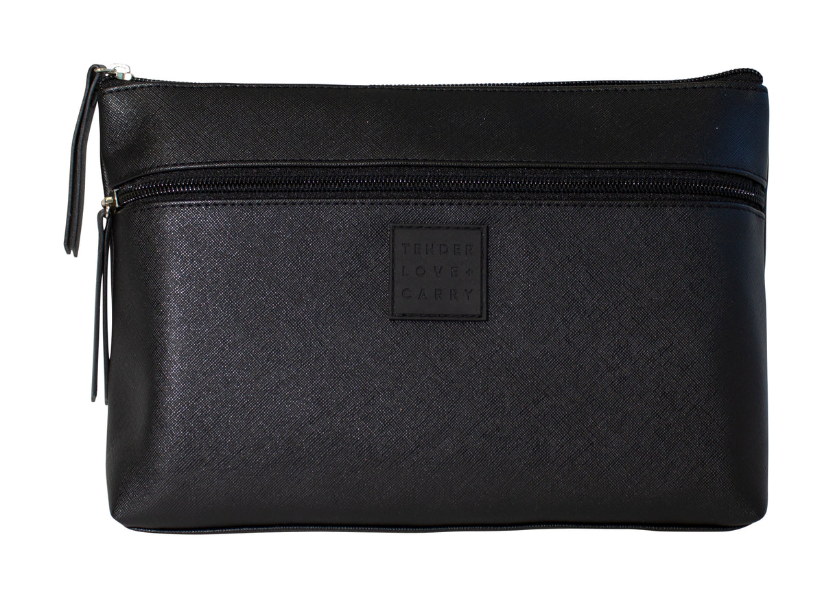 TLC Black Basics - Double Zip Holdall